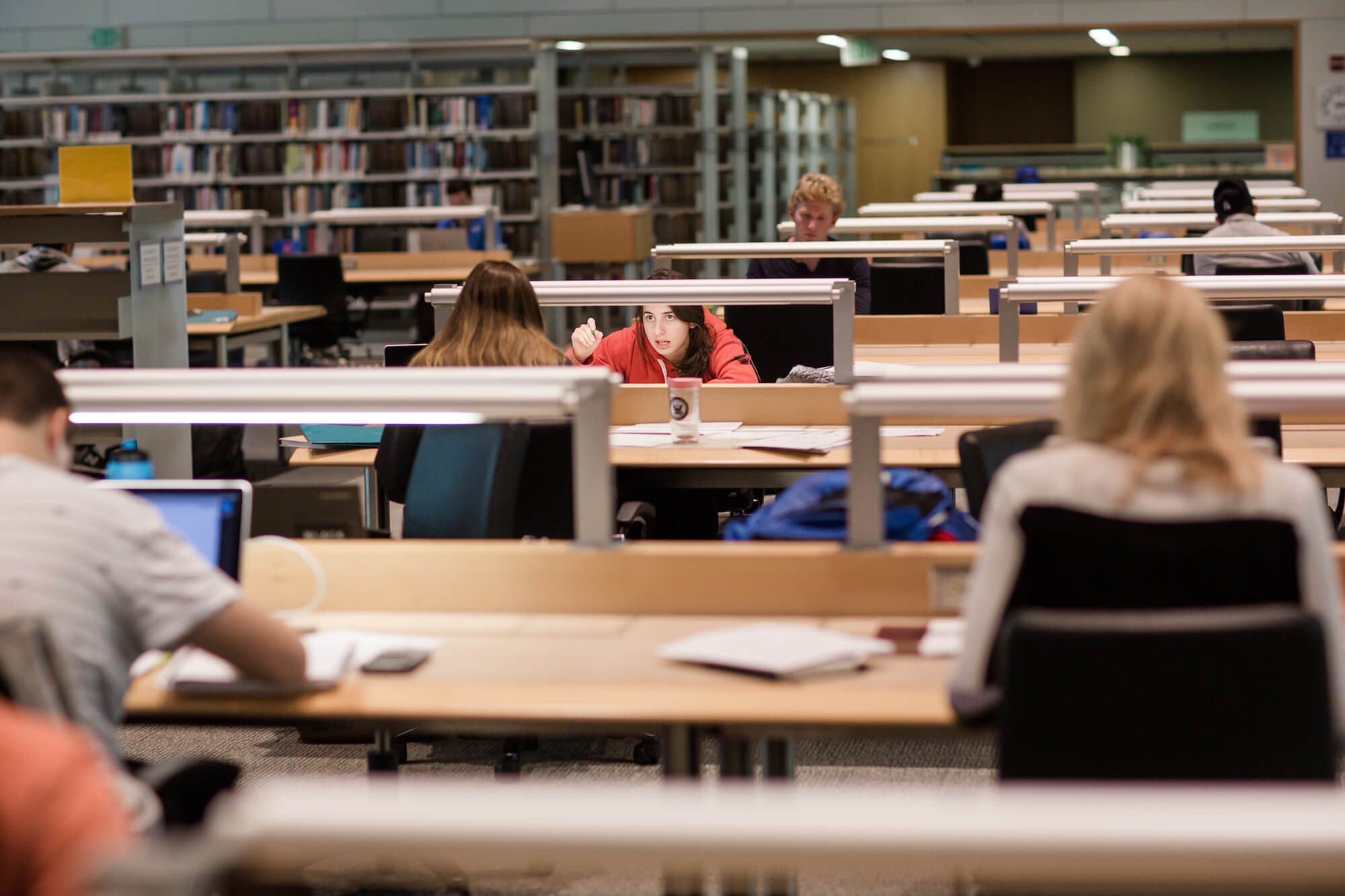 Fuqua Students Studying in Ford Library
