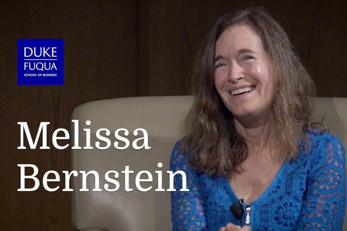 Melissa Bernstein at Fuqua School of Business' Distinguished Speakers Series