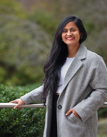 Portrait of Namita Lokare, student in the Weekend Executive MBA program at The Fuqua School of Business.