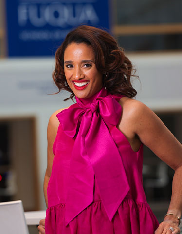 Portrait of Tiffany Clinton, a student in the Weekend Executive MBA program at The Fuqua School of Business.